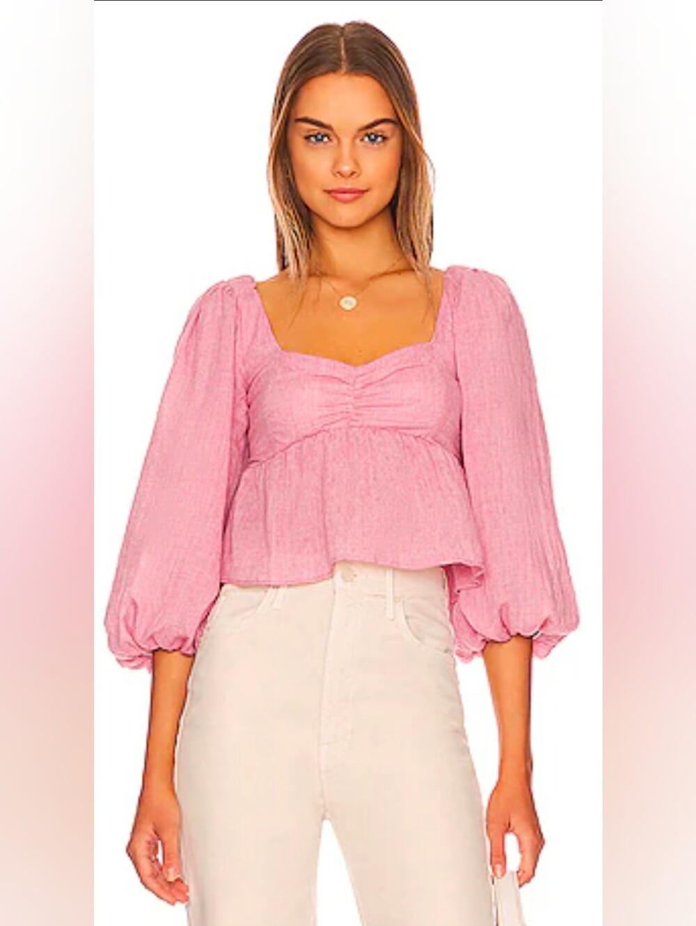 Show Me Your Mumu Angelique Top in Blush. XL.